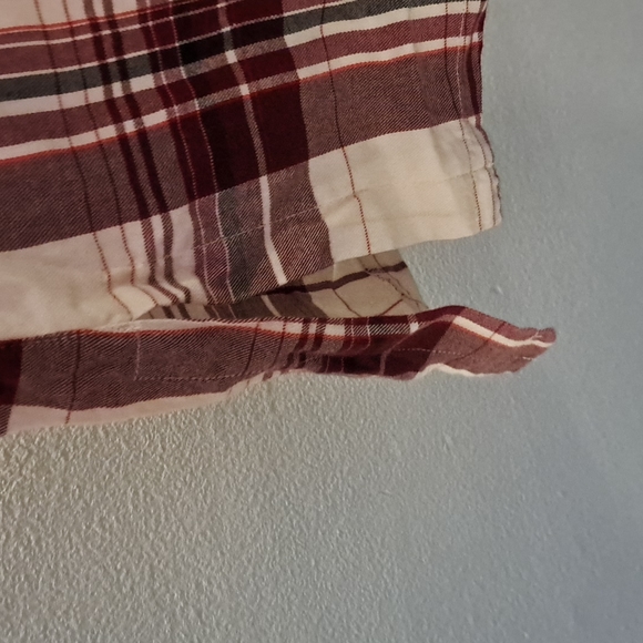 Relaxed Red Plaid Shirt - Picture 5 of 5